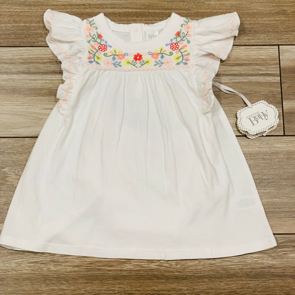 Nordstrom Other - Nordstrom Baby Flutter Sleeve Dress NWT! Size 6M